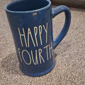 Rae Dunn Happy Fourth Beer Mug Stein